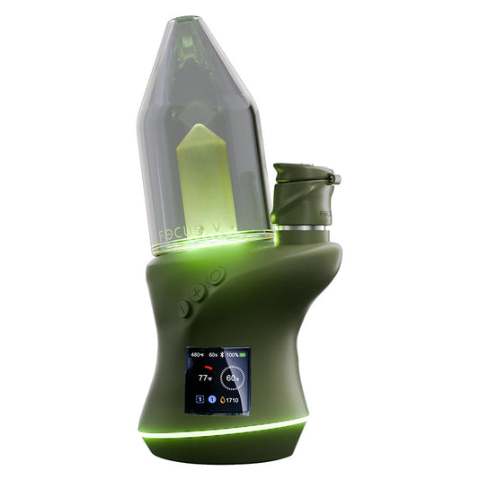 Focus V CARTA 2 Portable Dab Rig Vaporizers : E-Rig Focus Forest Green
