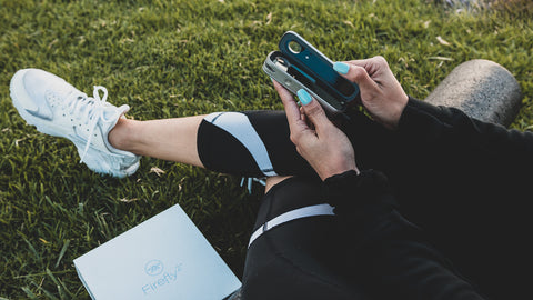 Firefly 2+ being used in the grass, outdoors