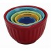 Mint Pantry Corydalis 5 Piece Stoneware Nesting Measuring Cup Set MNTP1321