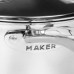MAKER Homeware 10 Piece Non-Stick Stainless Steel Cookware Set MKER1002