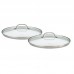 Cuisinart Chef's Classic 2 Piece Stainless Glass Lid Set CUI2329