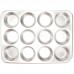 Nordic Ware Natural Commercial 12 Cup Muffin Pan with Lid NWR1159