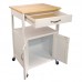 August Grove Allie Kitchen Cart with Wood Top ATGR4904