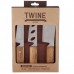 Twine Country Home 3 Piece Rustic Cheese Knives Set TWNE1059