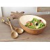 Mud Pie™ Pineapple Wood and Enamel Salad Serving Bowl MDPI2504